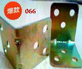 爆款型号066开口角码连接件 电镀五金家具床配件